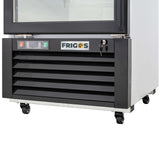 Merchandiser Refrigerator 1 Section Swing Glass Door 27" Width, 23 Cu Ft Frigos Premium FGP-RFM-23 Stainless Steel Interior and Exterior