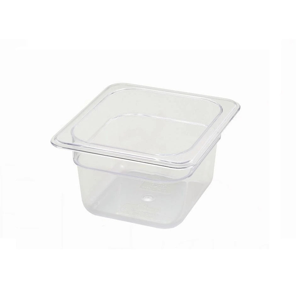 Frigos Refrigeration  1/6 Size 4" Deep Translucent Polypropylene Food Pan