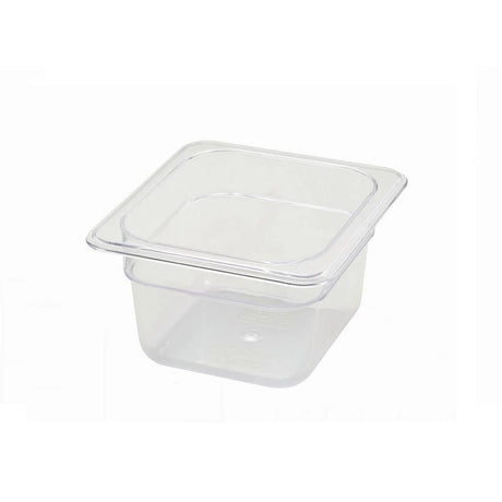 Frigos Refrigeration  1/6 Size 4" Deep Translucent Polypropylene Food Pan
