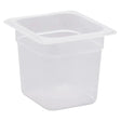 Frigos Refrigeration  1/6 Size 6" Deep Translucent Polypropylene Food Pan