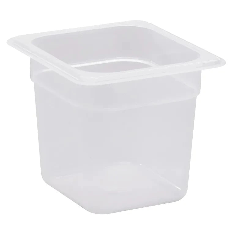 Frigos Refrigeration  1/6 Size 6" Deep Translucent Polypropylene Food Pan