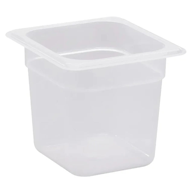 Frigos Refrigeration  1/6 Size 6" Deep Translucent Polypropylene Food Pan