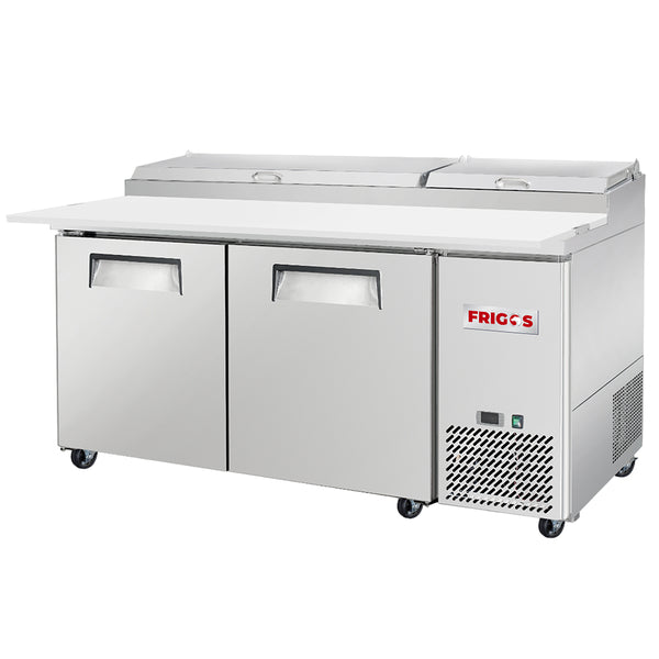 Frigos FGV-PZPT-67 67 inch 2 Door Refrigerated Pizza Prep Table