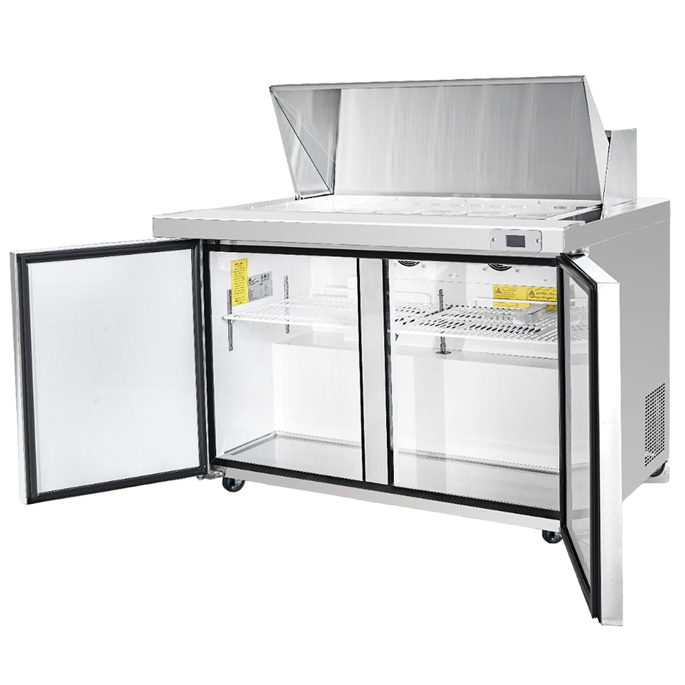 Frigos Value Series FGV-SWPT-60-MT 60" 2 Door Mega Top Refrigerated Sandwich Prep Table