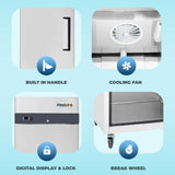 Commercial Reach in Freezer 2 Section Solid Door, 23 Cu Ft Frigos Premium FGP-FZ-1DLH Stainless Steel Interior and Exterior