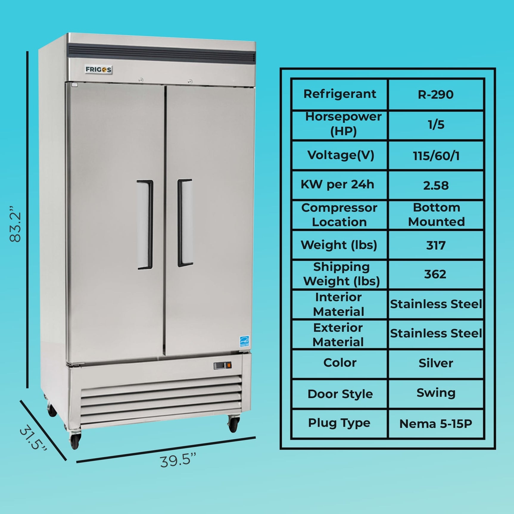 frigos-premium-fgp-rf-2dbc40-40-reach-in-refrigerator-double-solid-door-35-cu-ft 4