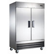 Hurakan HKN-GXE47F2 54" 2 Door Bottom Mounted Reach-In Freezer