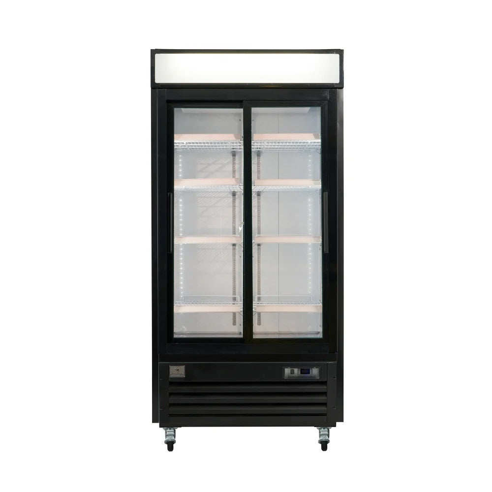 Kelvinator KCHGSM36R 41" Two Section Merchandiser Refrigerator with Sliding Glass Door, 30.6 Cu. Ft.