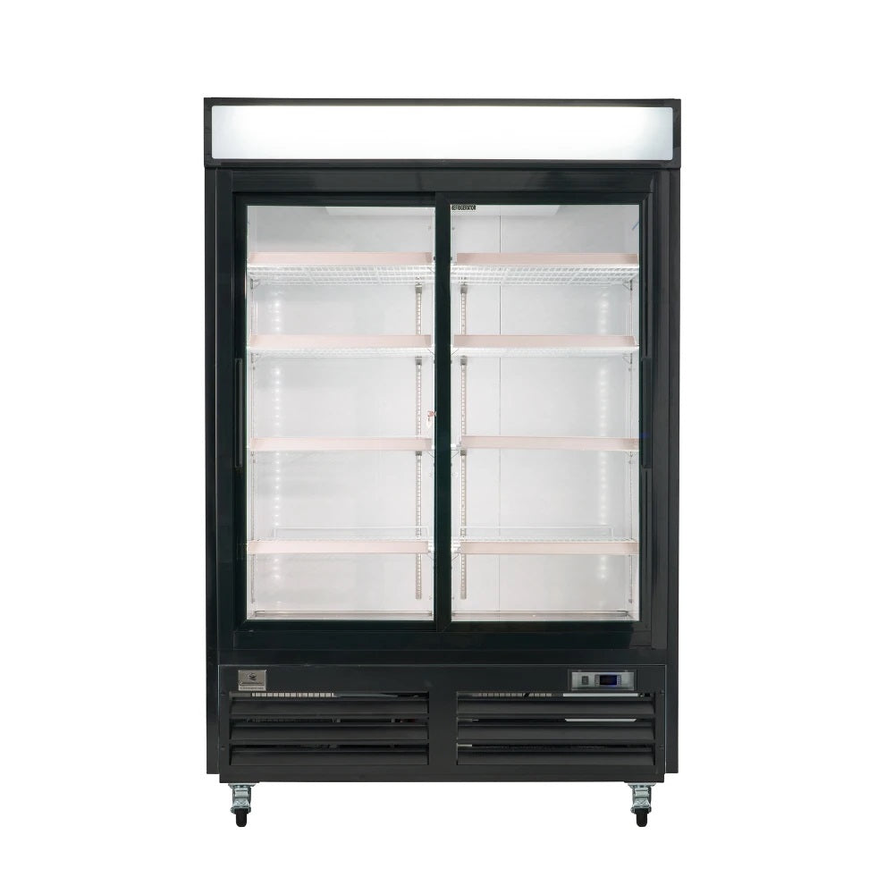 Kelvinator KCHGSM48R 54 Two Section Merchandiser Refrigerator with Sliding Glass Door, 43.4 Cu. Ft.