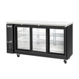 Migali C-BB72SG-HC 3 Sliding Glass Door 72" Back Bar Refrigerator