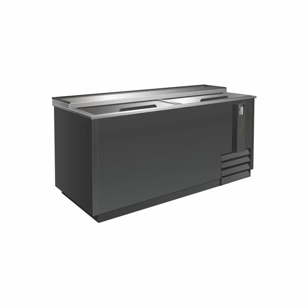 Serv-Ware BC-65-HC 64" Flat Top Bottle Cooler, 17.2 Cu. Ft.