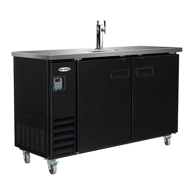 Serv-Ware DD61-1-HC 61" 1 Tower Draft Beer Cooler, 14.16 Cu. Ft.
