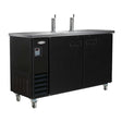 Serv-Ware DD61-2-HC 61" 2 Tower Draft Beer Cooler, 14.16 Cu. Ft.
