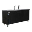 Serv-Ware DD73-2-HC 73" 2 Tower Draft Beer Cooler, 17.26 Cu. Ft.