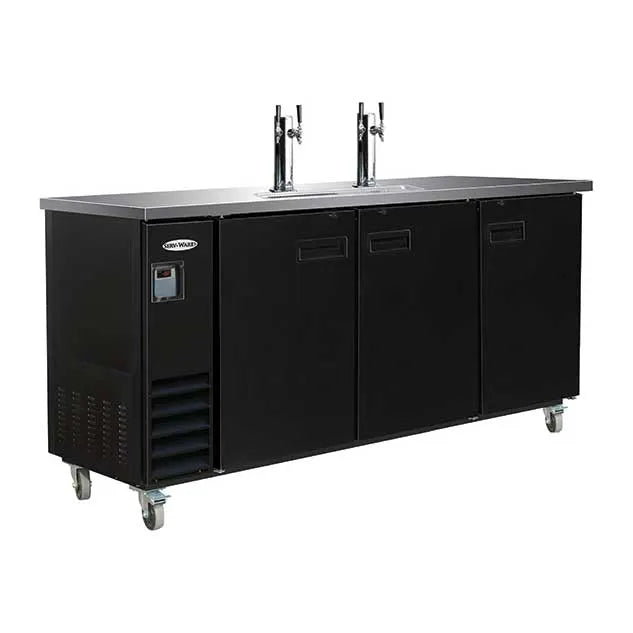 Serv-Ware DD73-2-HC 73" 2 Tower Draft Beer Cooler, 17.26 Cu. Ft.