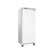 Serv-Ware EF25-HC 30" 1 Solid Door Reach-In Freezer White, 25 Cu. Ft.