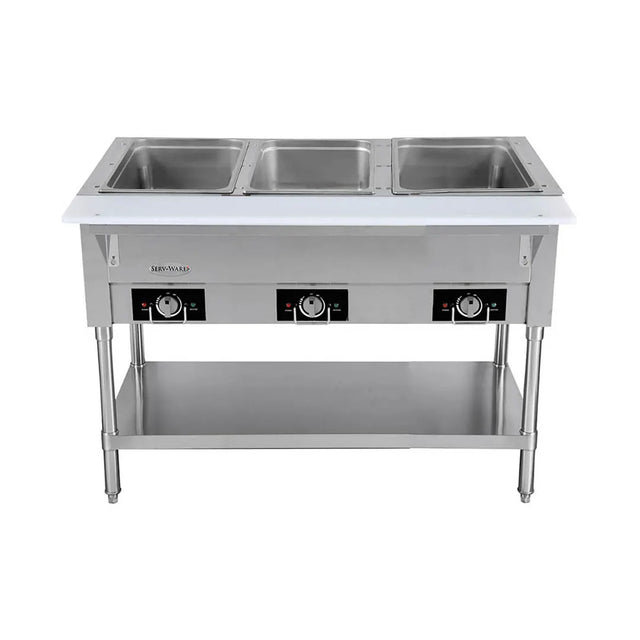 Serv-Ware EST3-1 44" Electric Hot Food Table, (3) Open Wells, 1500 W