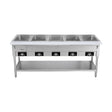 Serv-Ware EST5-2 72" Electric Hot Food Table, (5) Open Wells, 3750 W