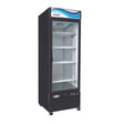 Serv-Ware GR23B-HC 27" 1 Glass Door Refrigerator - Black, 23 Cu. Ft.
