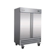Serv-Ware RF2-35-HC 40" 2 Solid Door Reach-In Freezer, Bottom Mount, 35 cu. ft.