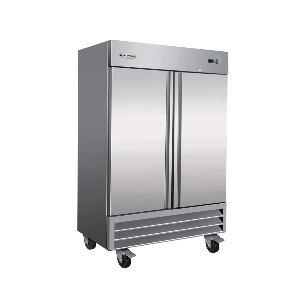 Serv-Ware RF2-35-HC 40" 2 Solid Door Reach-In Freezer, Bottom Mount, 35 cu. ft.