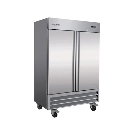 Serv-Ware RF2-35-HC 40" 2 Solid Door Reach-In Freezer, Bottom Mount, 35 cu. ft.