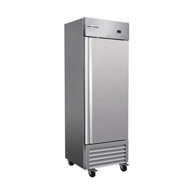 Serv-Ware RR1-19-HC 26" 1 Door Reach-In Refrigerator, Aluminum Interior, 19 Cu. Ft.
