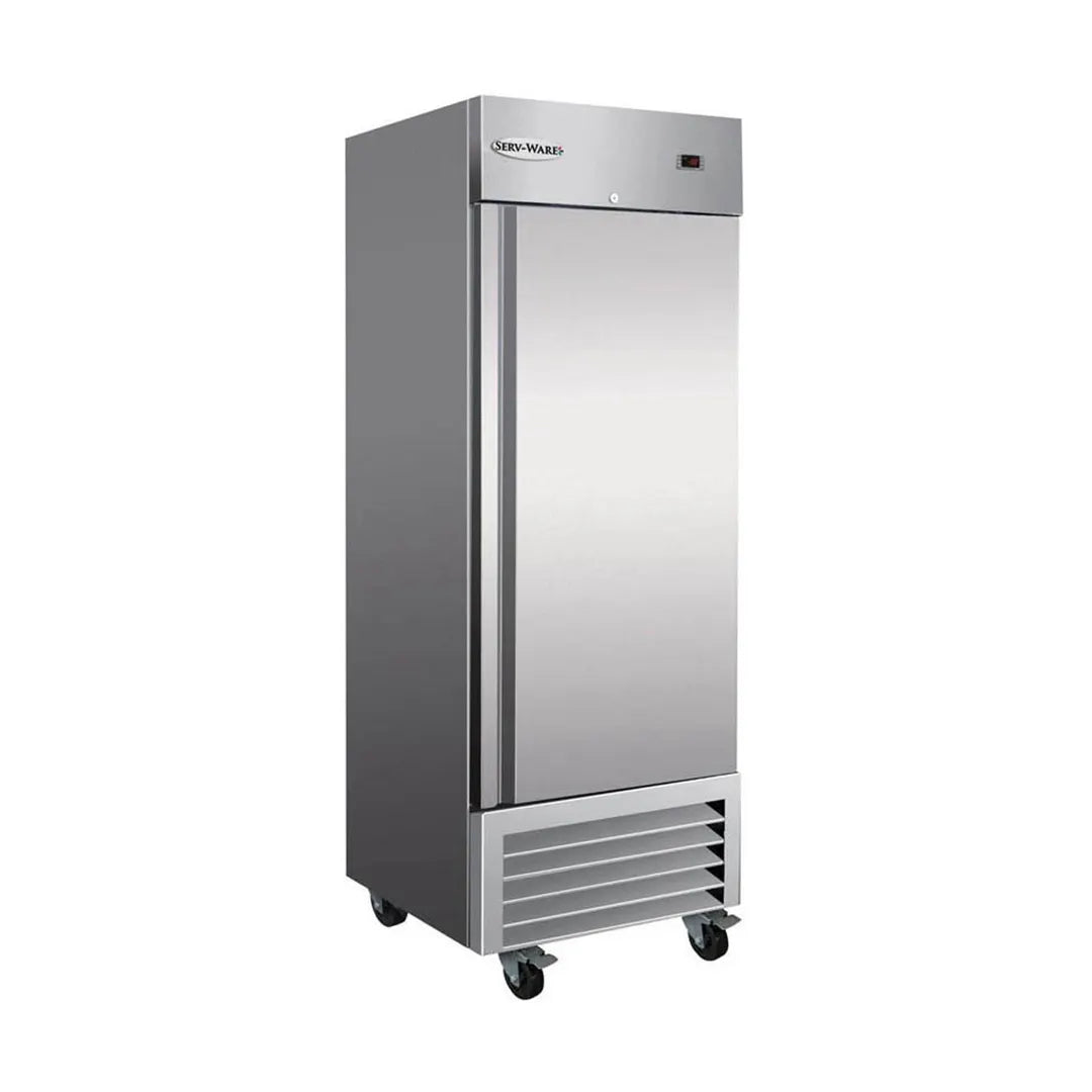 Serv-Ware RR1-HC 27" 1 Door Reach-In Refrigerator, Stainless Steel, 23 Cu. Ft.