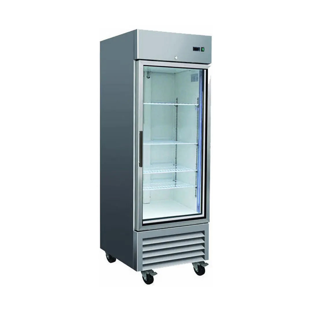 Serv-Ware RR1G-HC 26.8" 1 Glass Door Reach-In Refrigerator, 23 Cu. Ft.