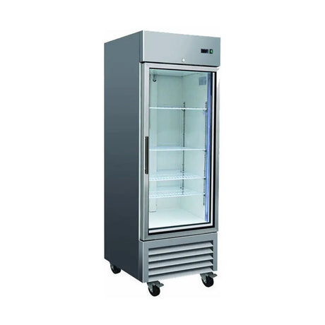 Serv-Ware RR1G-HC 26.8" 1 Glass Door Reach-In Refrigerator, 23 Cu. Ft.