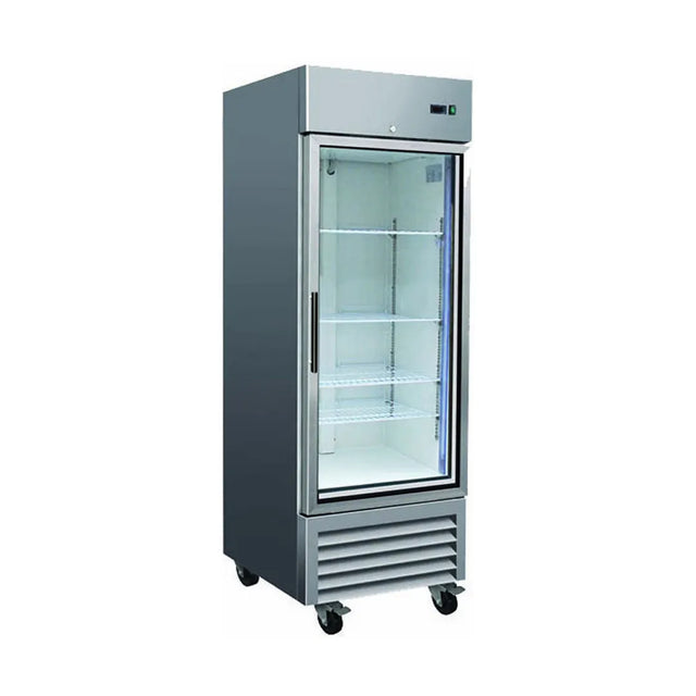 Serv-Ware RR1G-HC 26.8" 1 Glass Door Reach-In Refrigerator, 23 Cu. Ft.