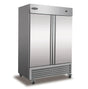 Serv-Ware RR2-HC-T 53.9" 2 Door Reach-In Refrigerator 49 Cu. Ft.