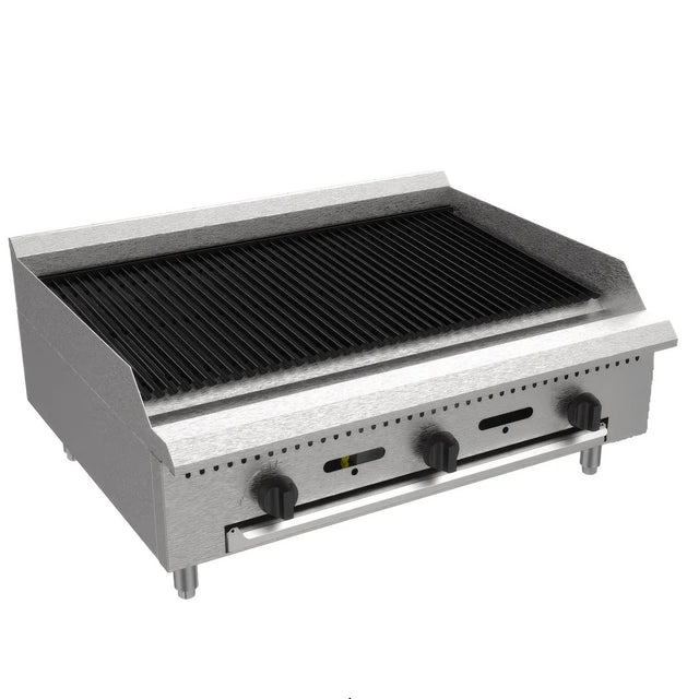 Serv-Ware SCBS-36-SA 36" Countertop Gas Charbroiler