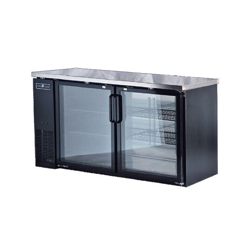 Spartan SGBBB-60 60.75" 2 Section Back Bar Refrigerator with Glass Door