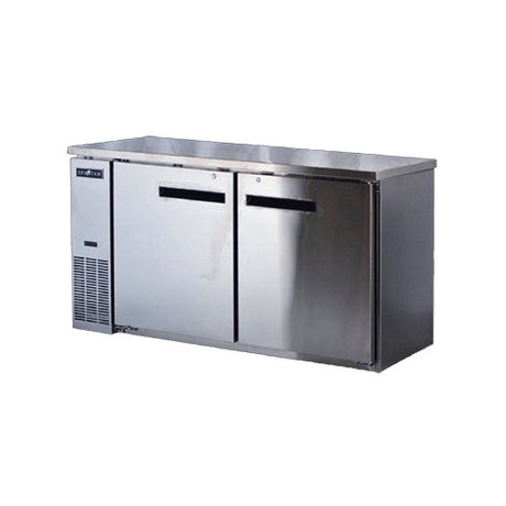 Spartan SSBB-60 60" (2) Section Back Bar Cooler with Solid Door