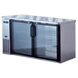 Spartan SSGBB-60 60" (2) Section Back Bar Cooler with Glass Door