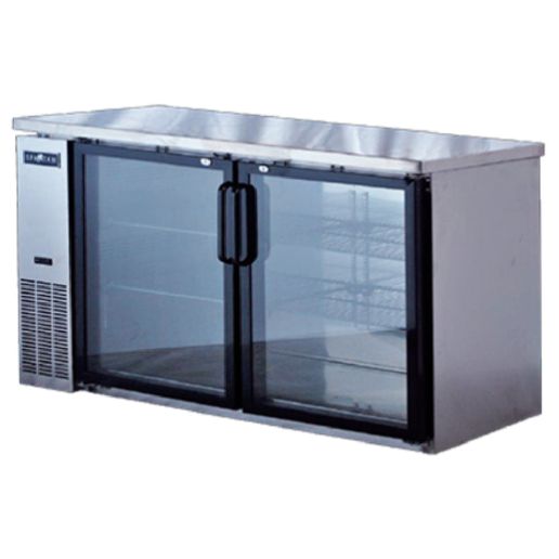 Spartan SSGBB-60 60" (2) Section Back Bar Cooler with Glass Door