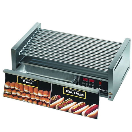 Star 8A-50STBDE-230V Grill-Max® 50 Dogs 230V Roller Grills with Electronic Controls Staltec with Bun Door