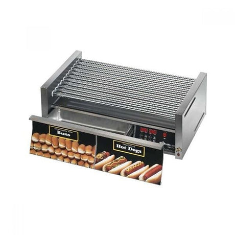 Star 8A-75SCBDE-120V Grill-Max® 75 Dogs 120V Roller Grills Electronic Controls Duratec with Bun Door