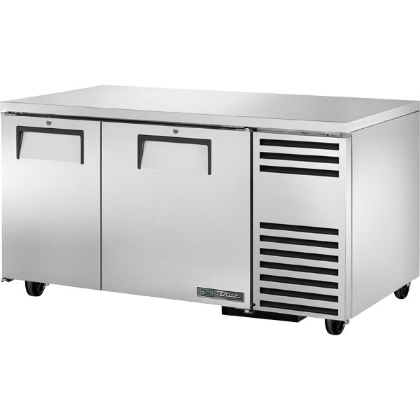 True TUC-60-32F-HC 60" Undercounter Freezer with (2) Sections and (2) Doors, 115v