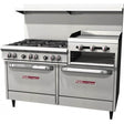 Southbend S60AA-2RR 60" 6 Burner Gas Range with Griddle-Broiler (2) Convection Ovens, Natural Gas