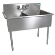 BK Resources BK8BS-2-18-12 2 Compartment Budget Sink 18x18x12D Bowls T-430 SS - Kitchen Pro Restaurant Equipment