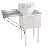 BK Resources BK8BS-DD18 Detachable Drainboard for 18X18 Budget Sinks - Kitchen Pro Restaurant Equipment