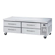 Blue Air BACB74M-HC 74.13" 4 Drawer Refrigerated Chef Base with Marine Edge Top - 115 Volts - Kitchen Pro Restaurant Equipment