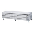 Blue Air BACB96M-HC 96.13" 4 Drawer Refrigerated Chef Base with Marine Edge Top - 115 Volts - Kitchen Pro Restaurant Equipment