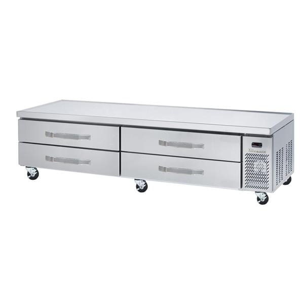 Blue Air BACB96M-HC 96.13" 4 Drawer Refrigerated Chef Base with Marine Edge Top - 115 Volts - Kitchen Pro Restaurant Equipment