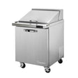 Blue Air BLMT28-HC 28" Refrigerated Mega Top Sandwich Prep Table with One Swing Door 7.0 Cu Ft - Kitchen Pro Restaurant Equipment