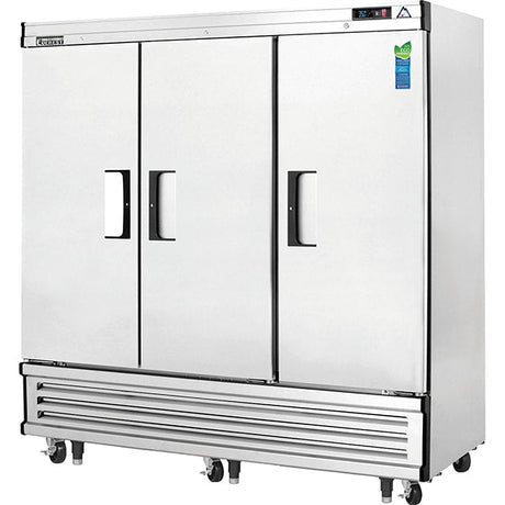 Everest EBR3 Reach-In Refrigerator 3 Solid Doors 71 cu.ft - Kitchen Pro Restaurant Equipment
