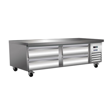IKON ICBR-74 74" 4 Drawer Chef Base Refrigerator 10.8 Cu Ft - Kitchen Pro Restaurant Equipment