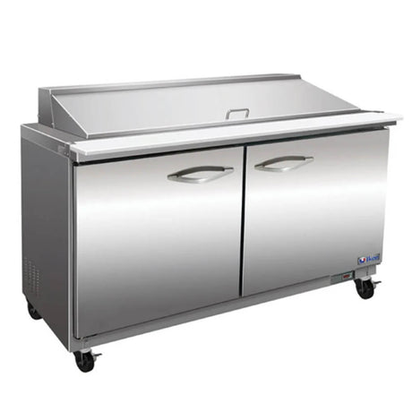 IKON ISP61M 61" 2 Door Mega Top Refrigerated Sandwich Prep Table - Kitchen Pro Restaurant Equipment